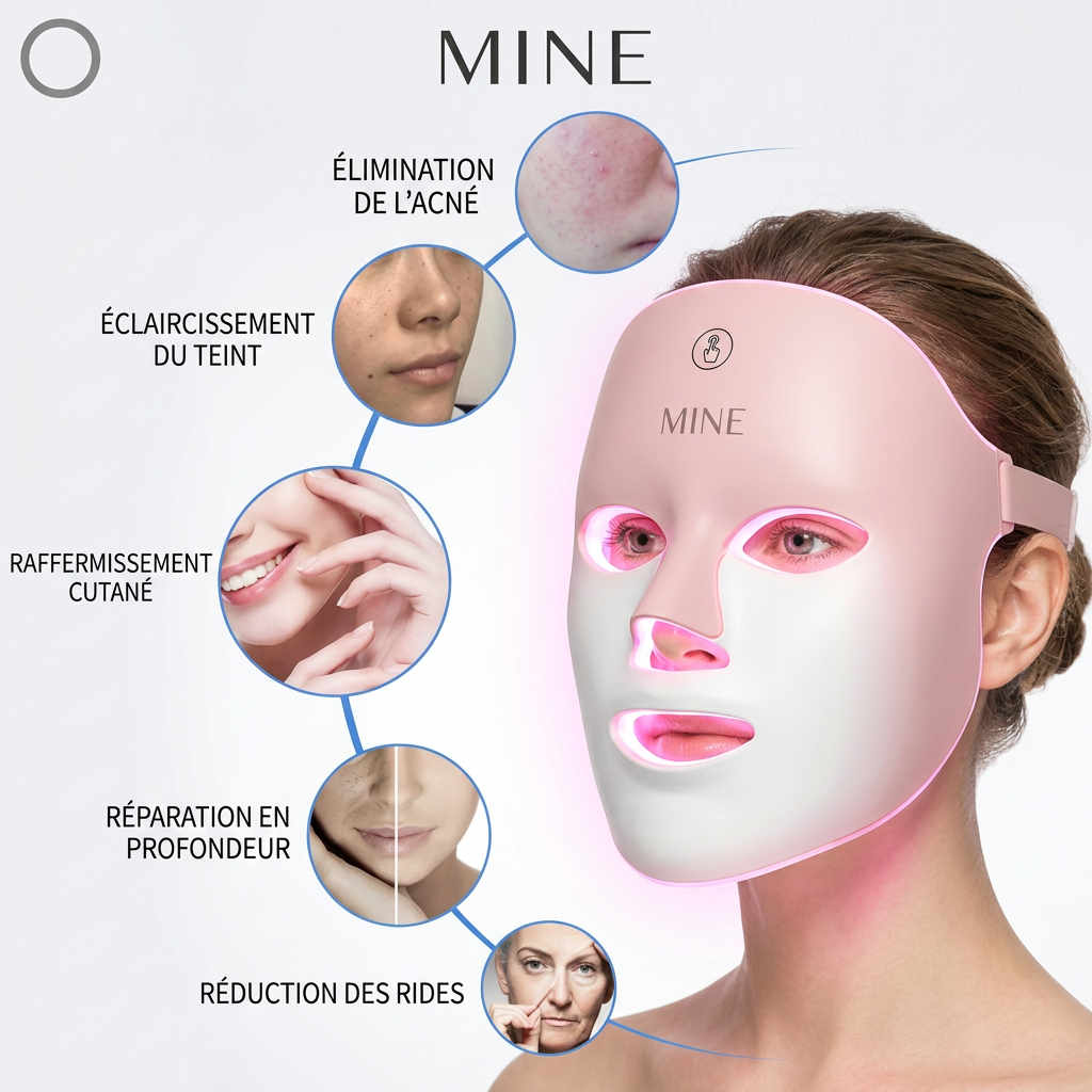 Masque LED Visage – 7 Couleurs